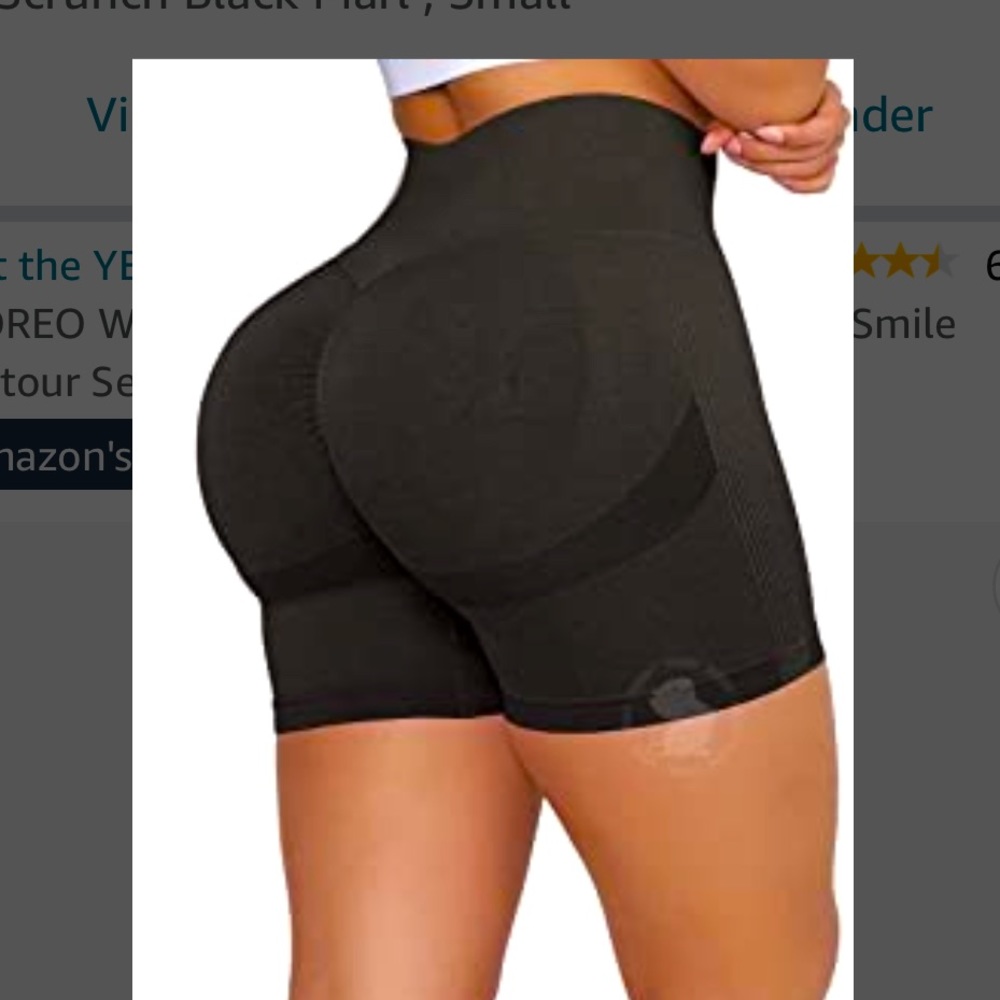 High-Waisted Yoga Shorts (BBL butt)